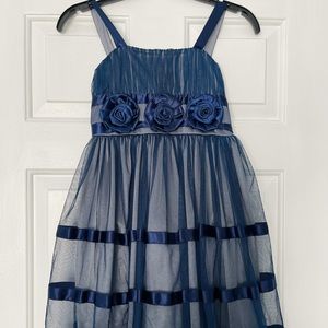 Formal navy blue dress